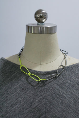 Modular Necklace in Neon and Grey - sample sale