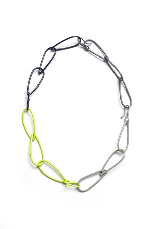 Modular Necklace in Neon and Grey - sample sale