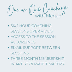 One on One Coaching with Megan - Six Session Package