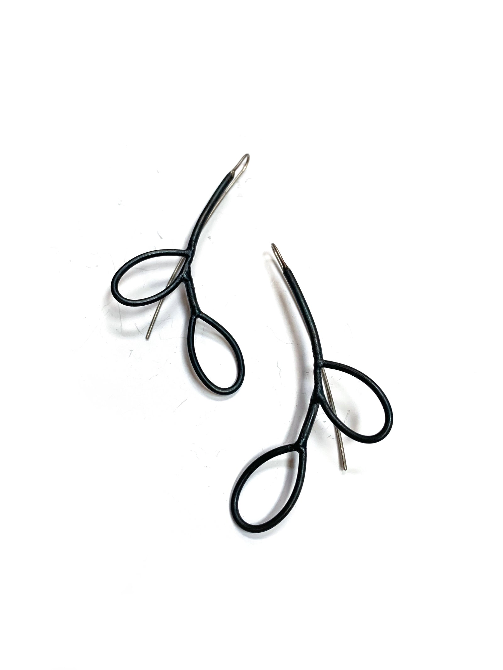 Double leaf earrings - sample sale