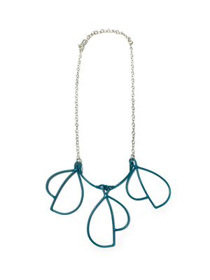 Trivolo Necklace in Bold Teal