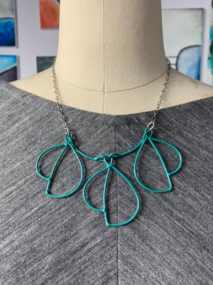 Trivolo Necklace in Dark Mint