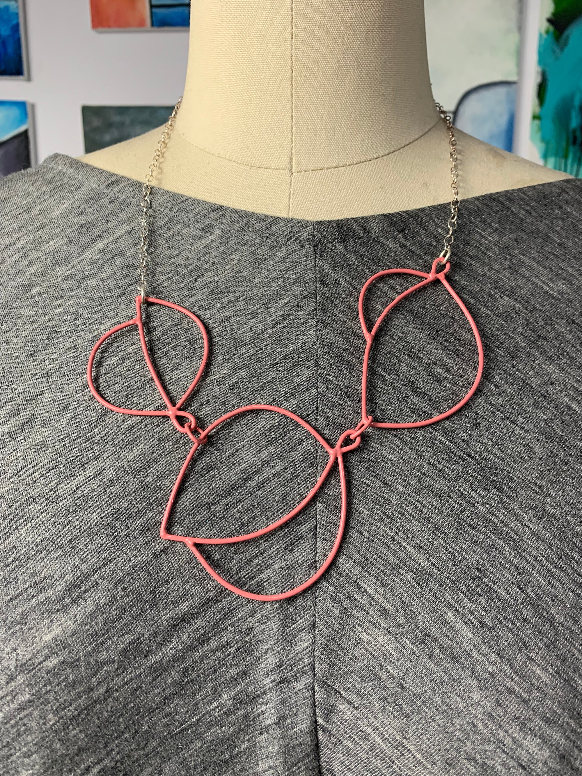 Embiller Necklace in Light Raspberry