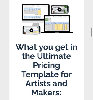 The Ultimate Pricing Template for Artists and Makers