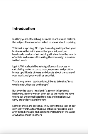 The Artists & Profit Makers Guide to Pricing Signed Paperback