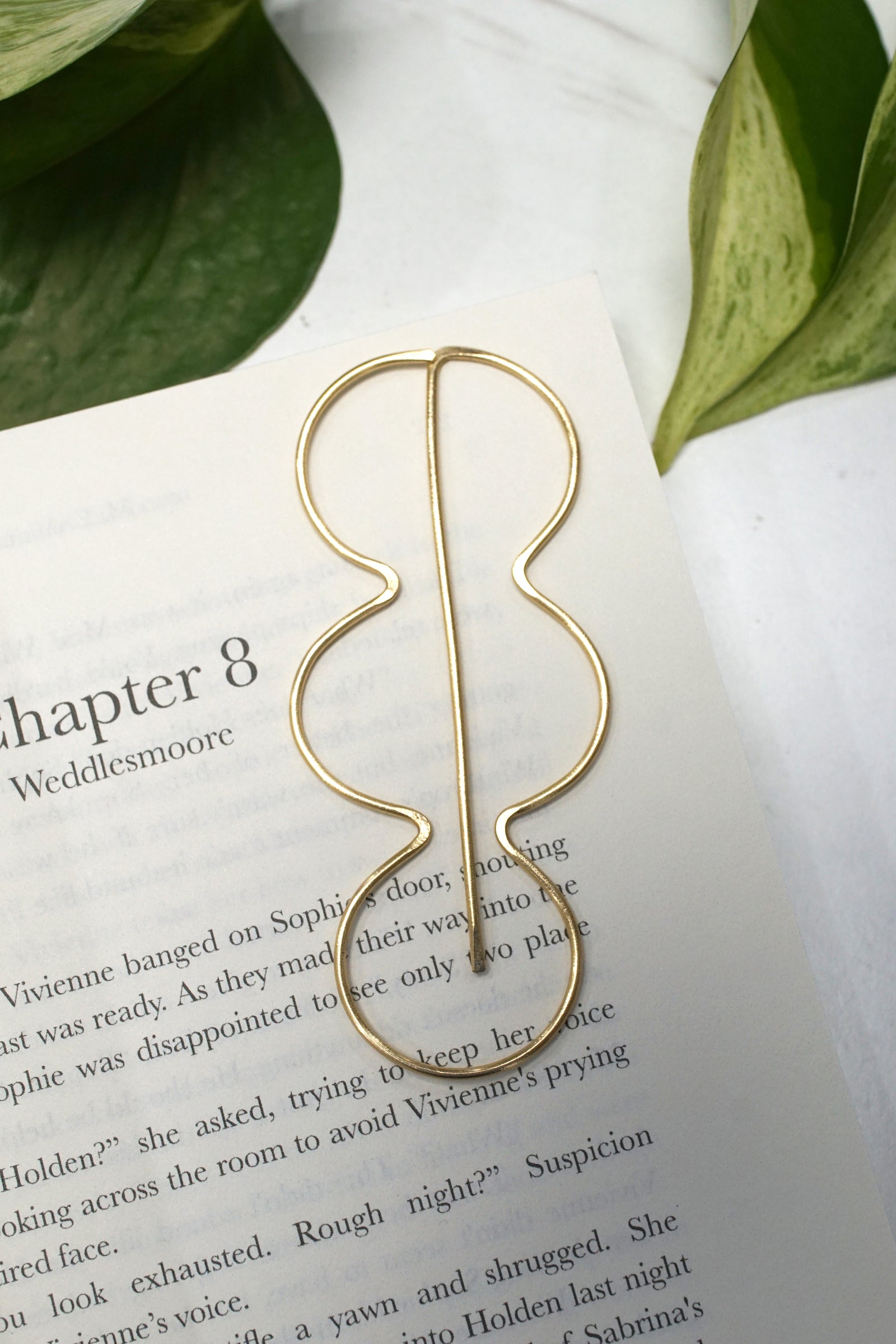 Asti Modern Brass Bookmark