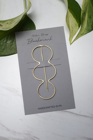 Asti Modern Brass Bookmark