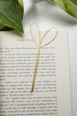 Bloom Botanical Brass Bookmark