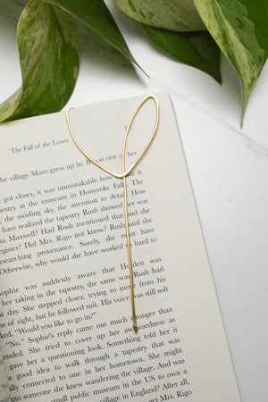 Bloom Botanical Brass Bookmark