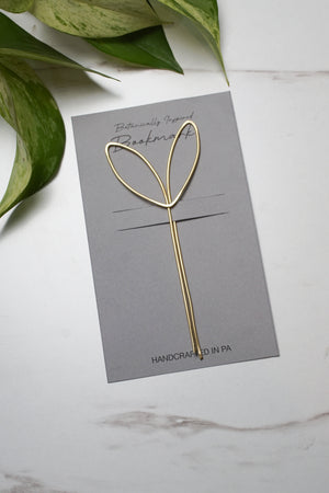 Bloom Botanical Brass Bookmark