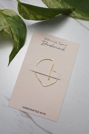 Courbe Botanical Brass Bookmark
