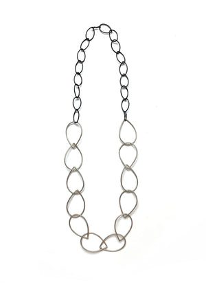 Diana necklace in silver and steel - sample sale