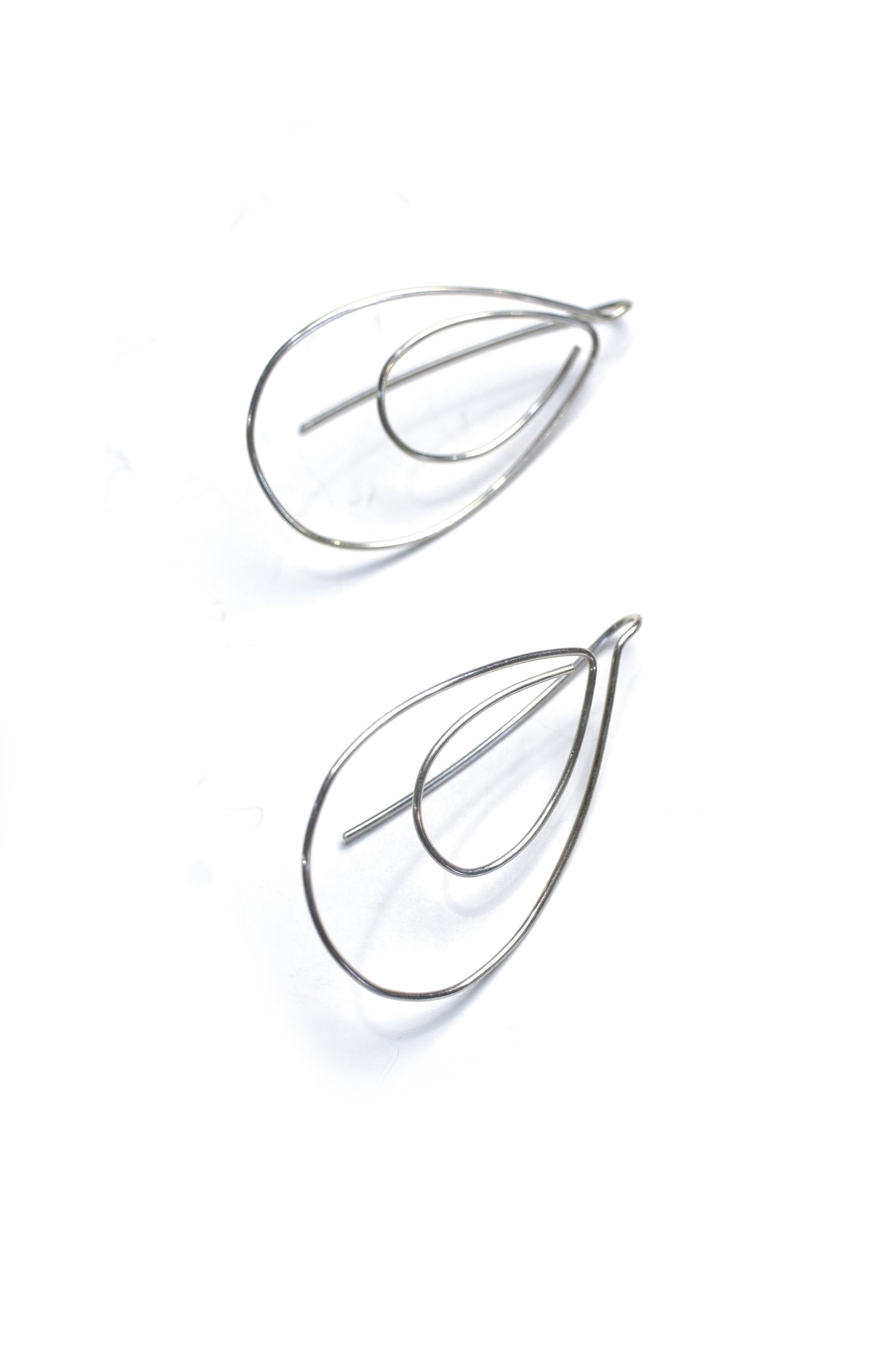 Double Drop Threader Earrings in silver or gold-filled