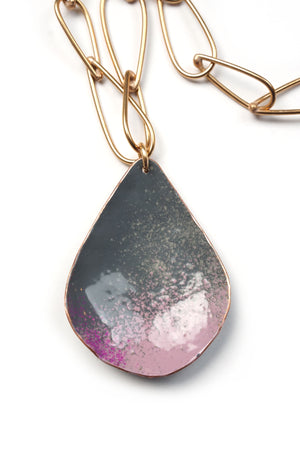 Chroma Necklace in Bronze, Storm Grey, and Dusty Mauve