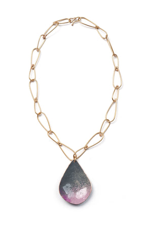 Chroma Necklace in Bronze, Storm Grey, and Dusty Mauve