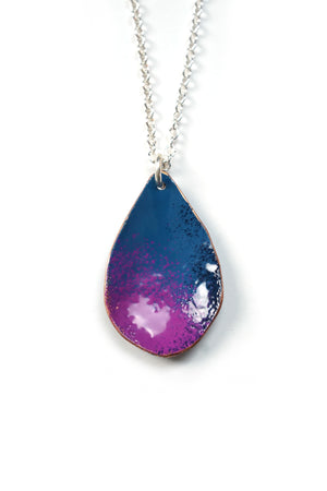 Chroma Pendant in Azure Blue and Radiant Orchid