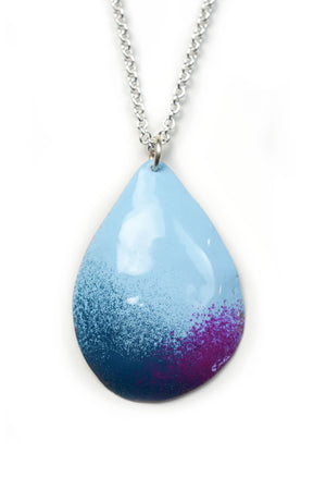 Chroma Pendant in Azure Blue and Radiant Orchid