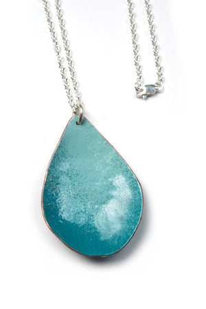 Chroma Pendant in Faded Teal and Bold Teal