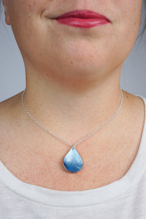 Chroma Pendant in Light Blue and Azure Blue