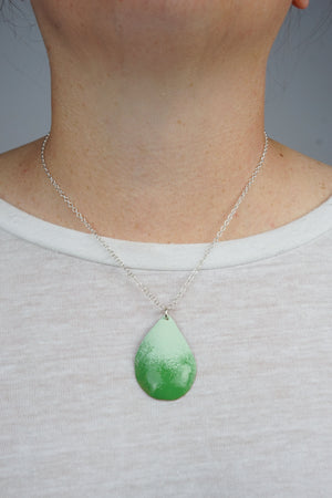 Chroma Pendant in Soft Mint and Fresh Green