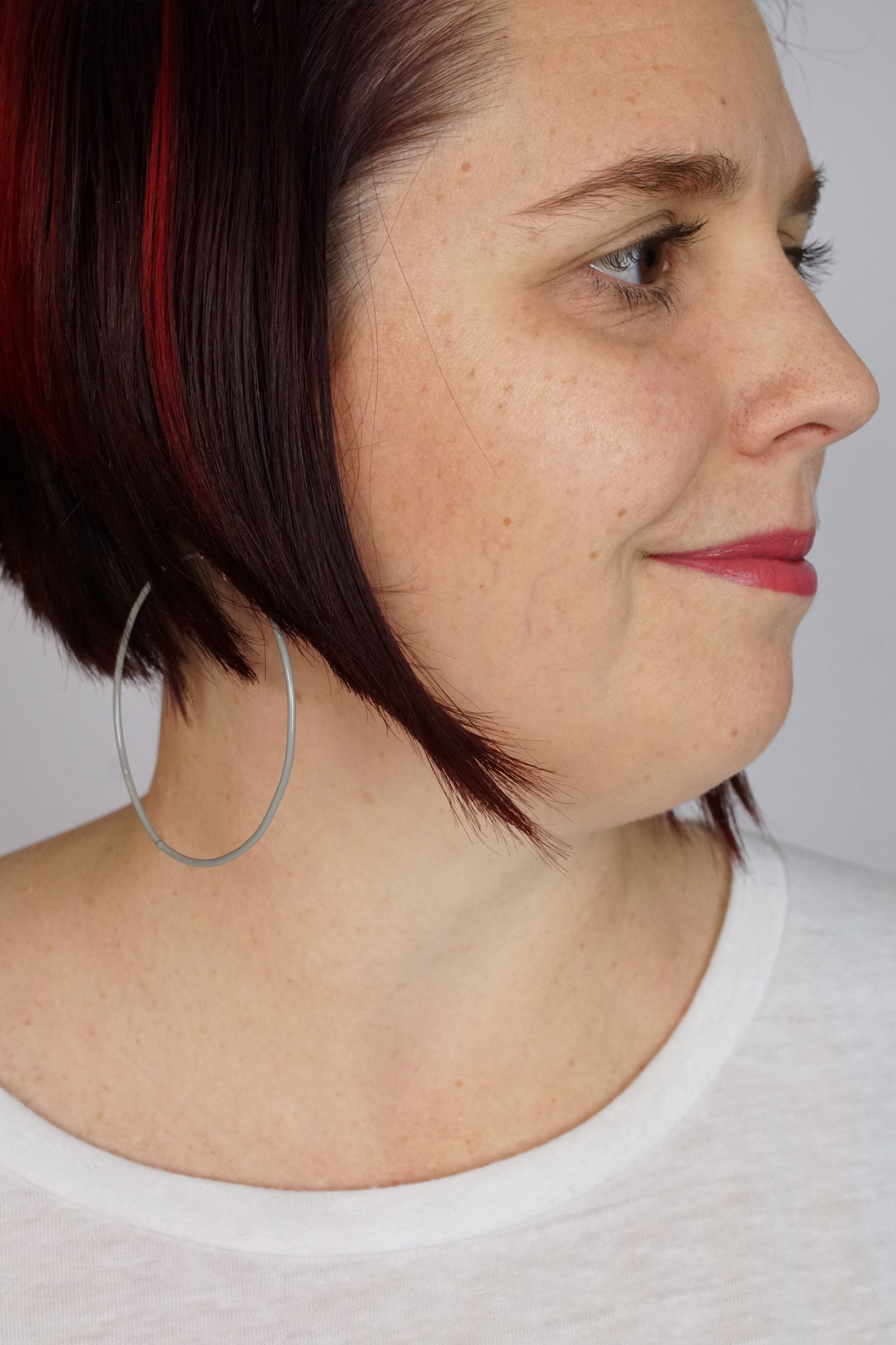 Extra Large Evident Earrings in Stone Grey - sample sale