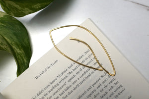 Galbe Cheeky Botanical Brass Bookmark