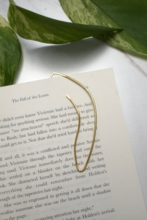 Galbe Cheeky Botanical Brass Bookmark