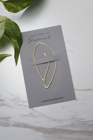 Galbe Cheeky Botanical Brass Bookmark