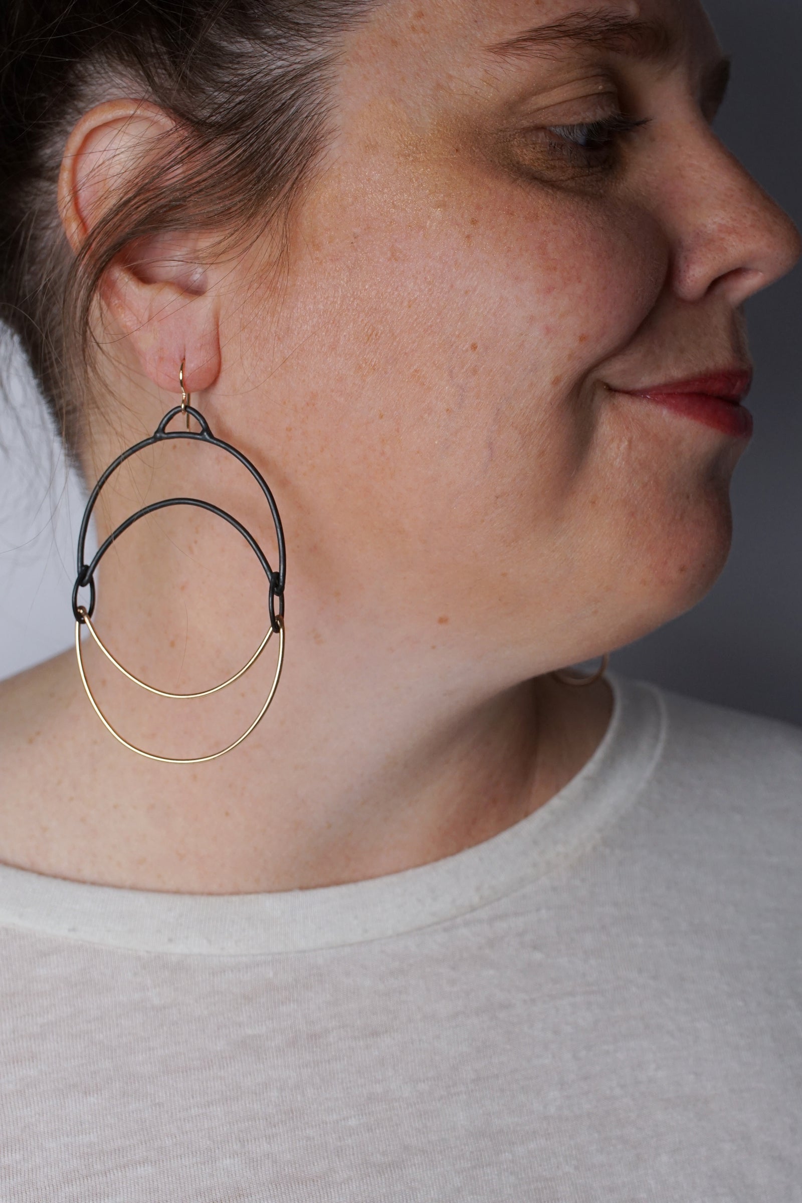Lunula Statement Earrings