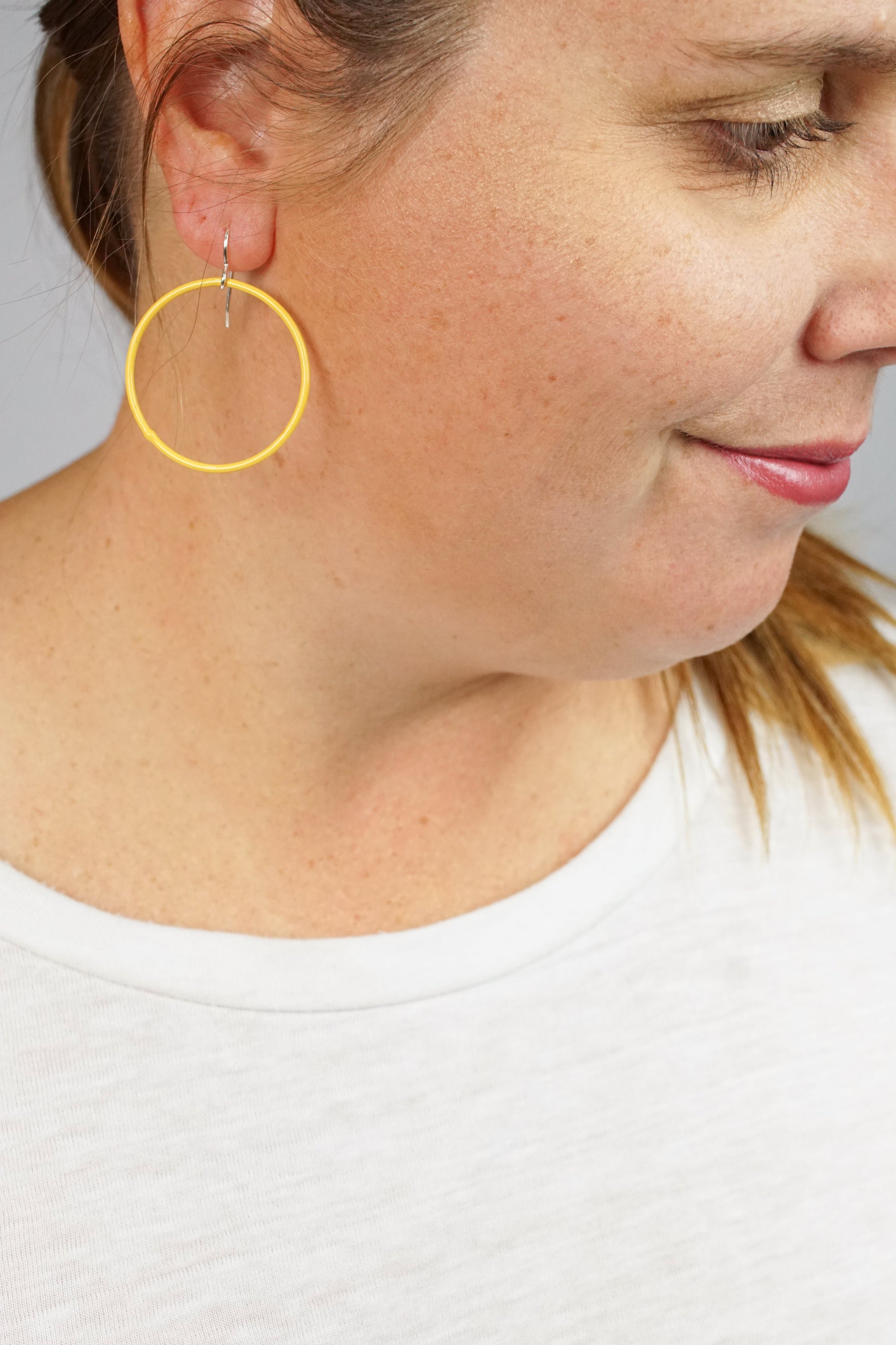 Medium Evident Earrings in Saffron Yellow - sample sale