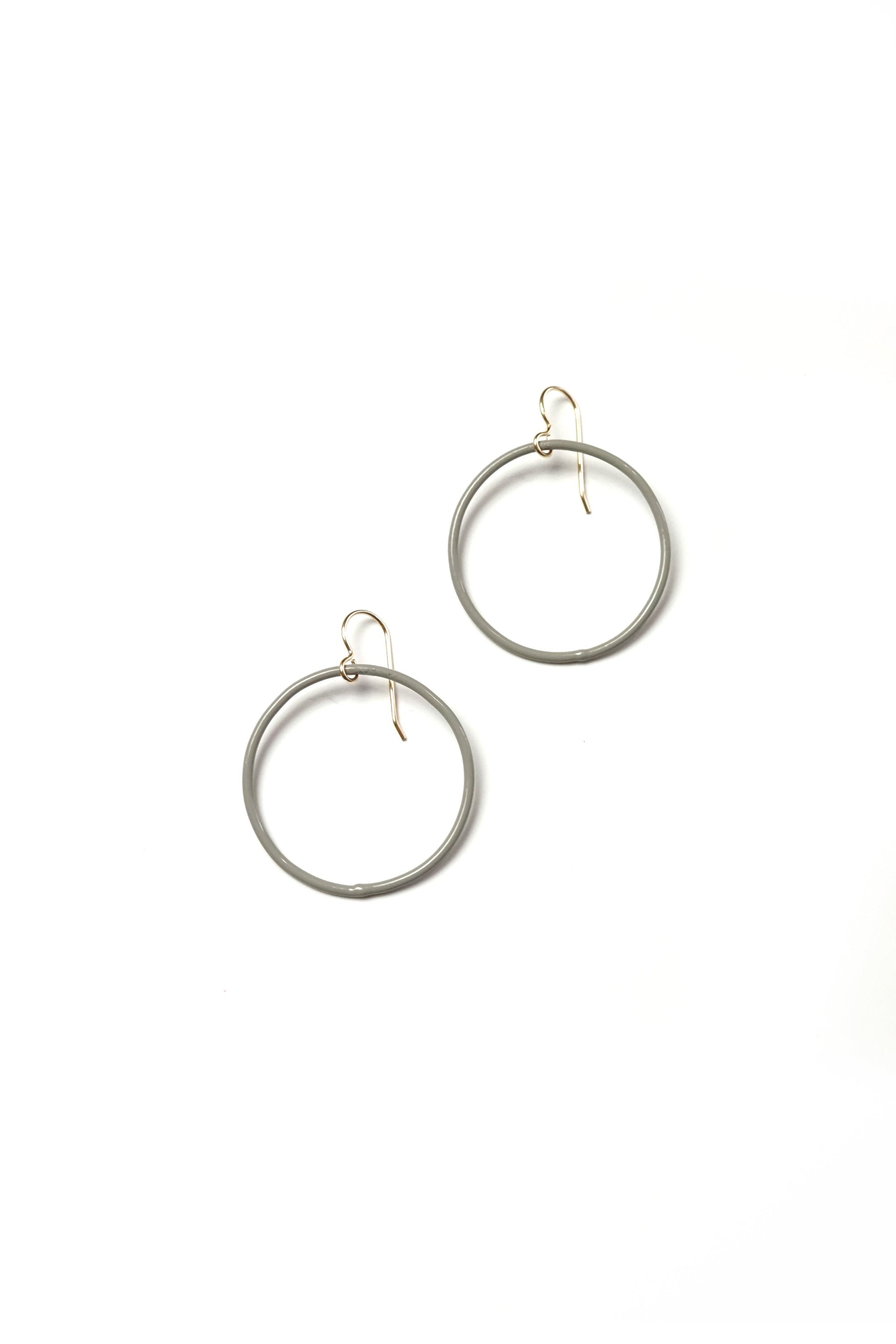 Medium Evident Earrings in Stone Grey - sample sale