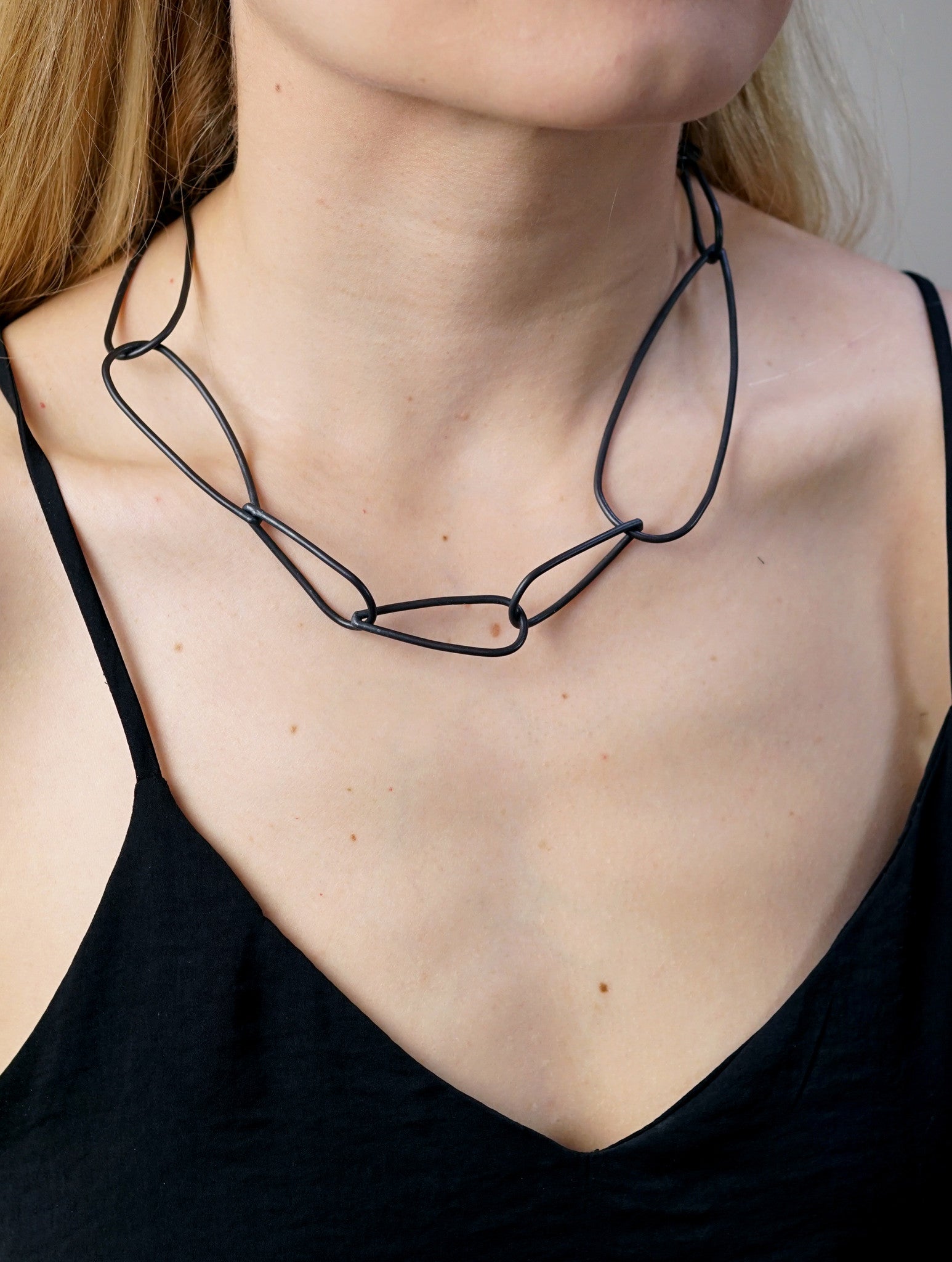 Modular Necklace No. 2 in steel - sample sale