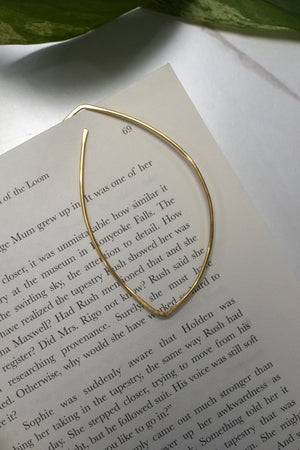 Peche Cheeky Botanical Brass Bookmark