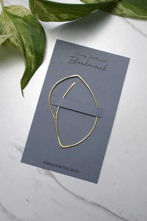 Peche Cheeky Botanical Brass Bookmark