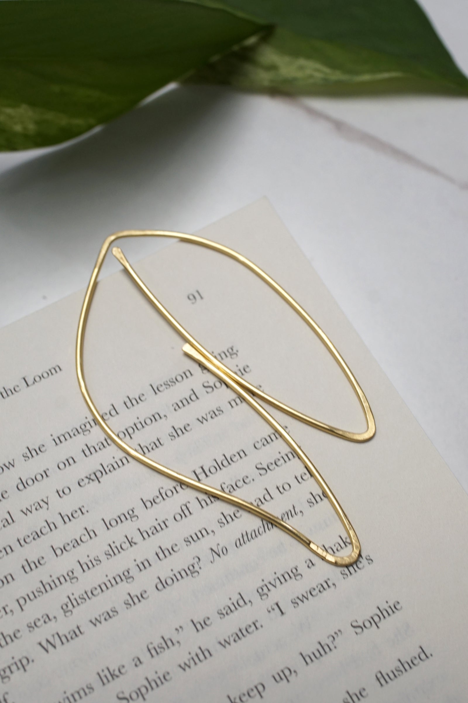 Petale Cheeky Botanical Brass Bookmark