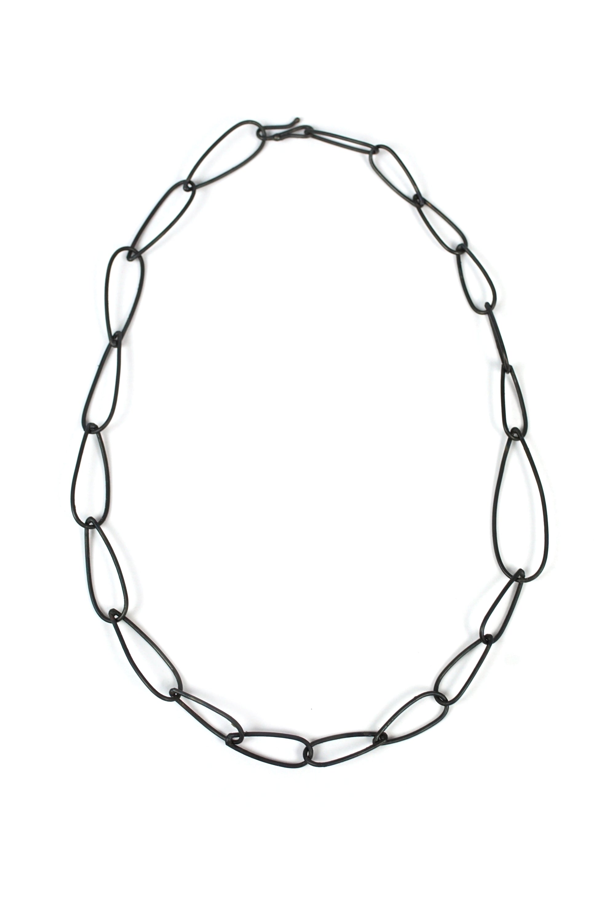 Petite Modular Necklace No. 2 in steel - sample sale