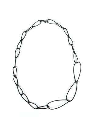 Petite Modular Necklace No. 3 in steel - sample sale