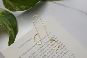 Piquer Cheeky Botanical Brass Bookmark