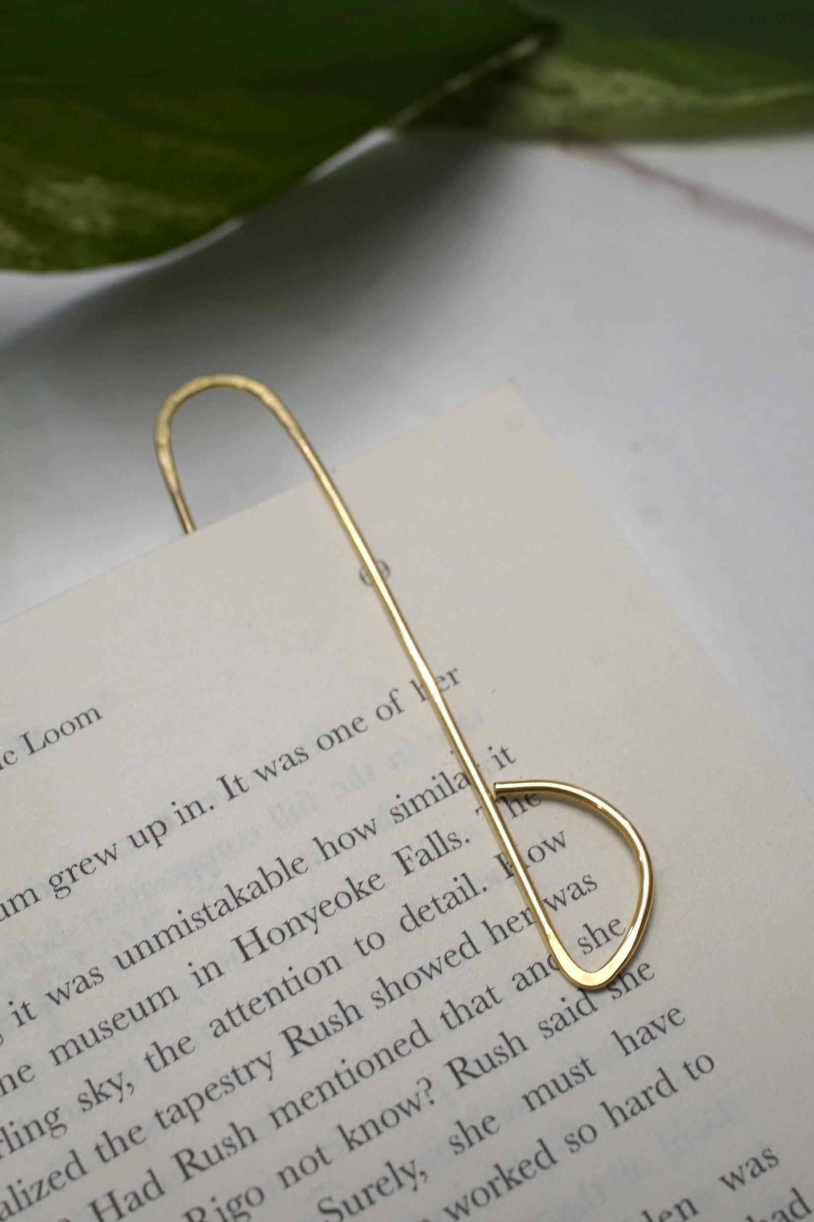 Piquer Cheeky Botanical Brass Bookmark