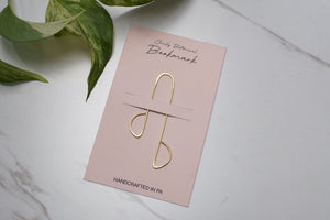 Piquer Cheeky Botanical Brass Bookmark
