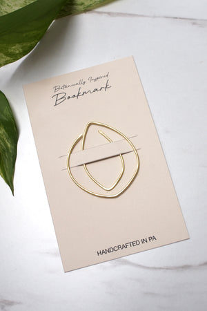 Tete Botanical Brass Bookmark