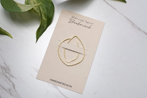 Tete Botanical Brass Bookmark