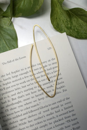 Verdant Botanical Brass Bookmark