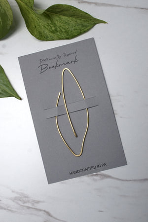 Verdant Botanical Brass Bookmark