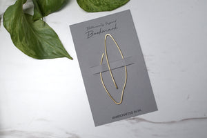 Verdant Botanical Brass Bookmark