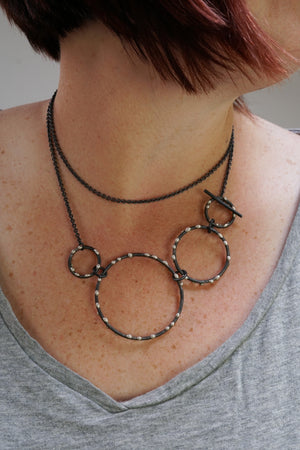 DeFeo Necklace - Silver on Steel - sample sale