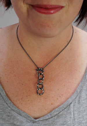 Vita Necklace - Silver on Steel