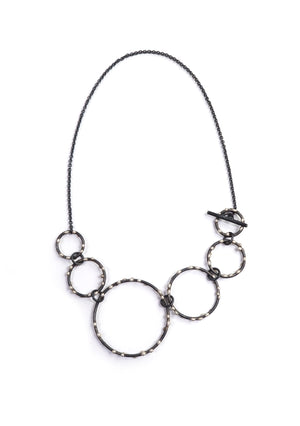 Zoe Necklace - Silver on Steel