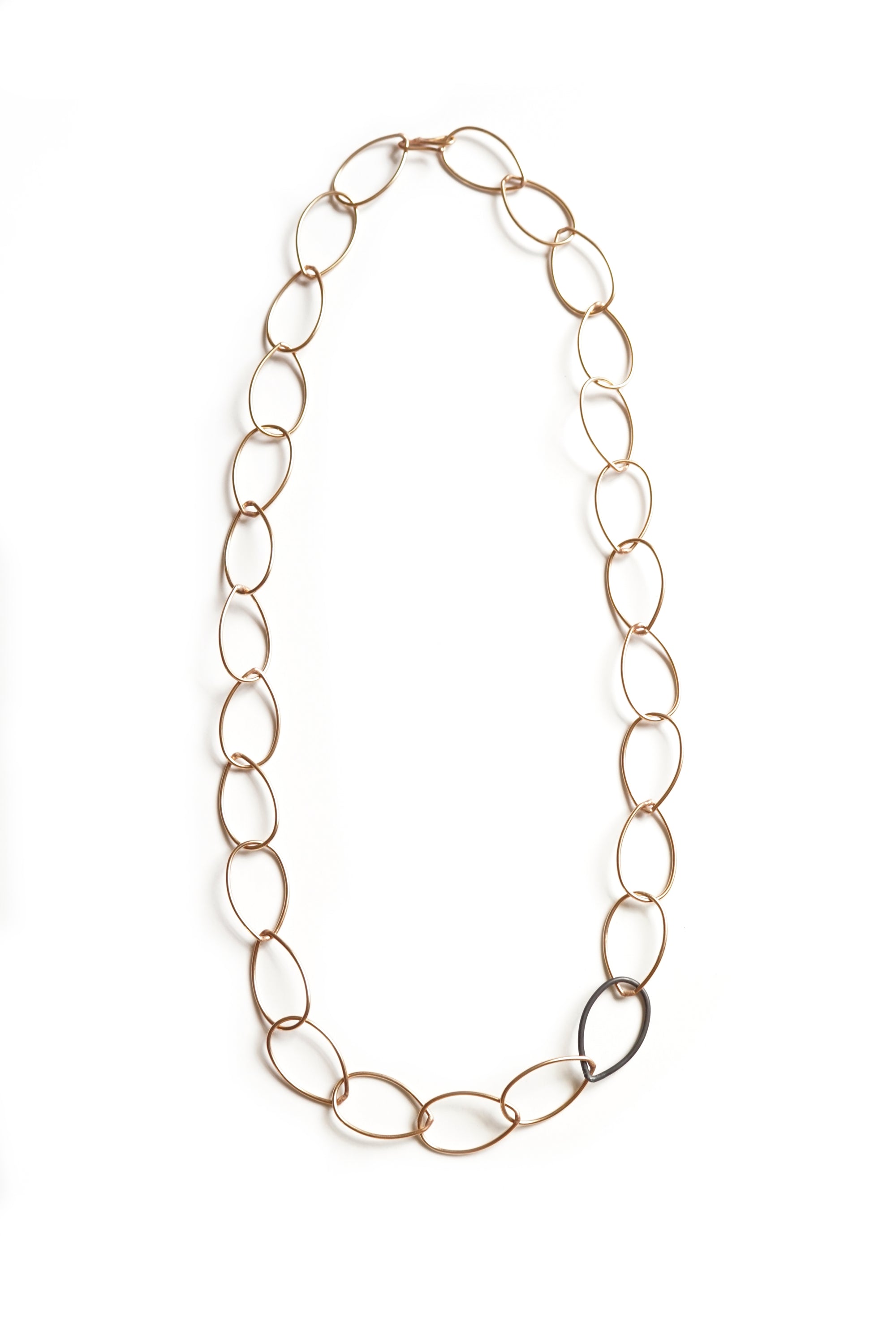 Ellen necklace - bronze with steel accent