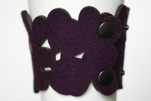 cozy/cuff SNAP - aubergine